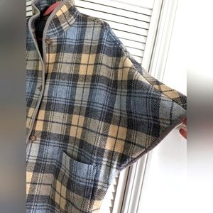 Women's Brooks Brothers plaid wool poncho (small)